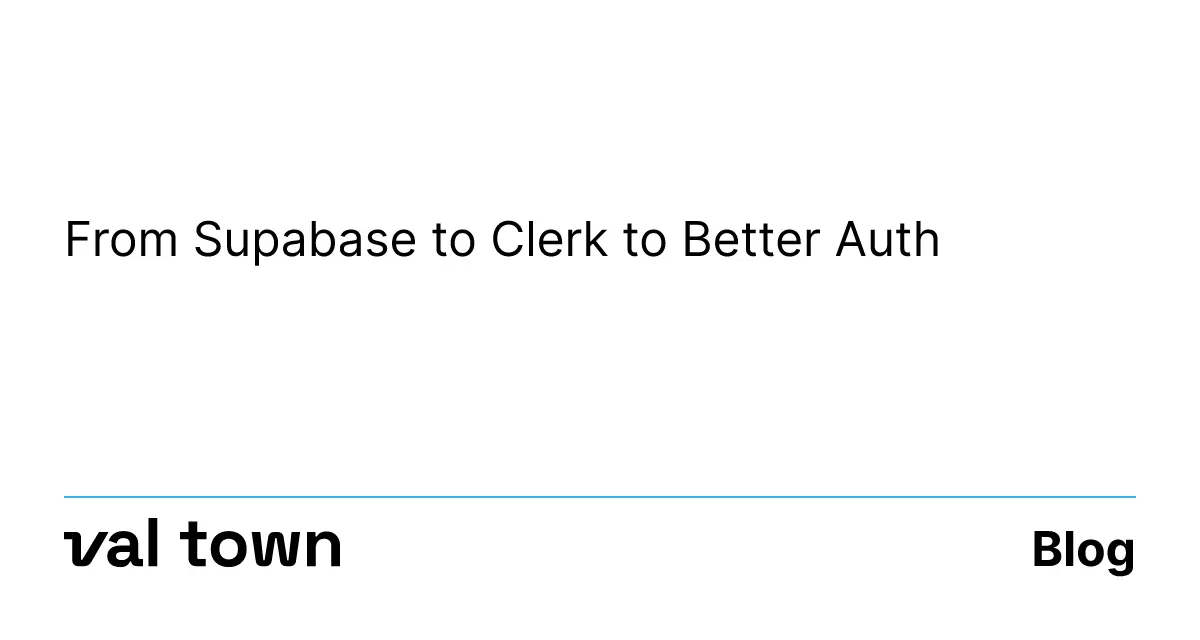 從 Supabase 到 Clerk 再到 Better Auth 的技術遷移之路