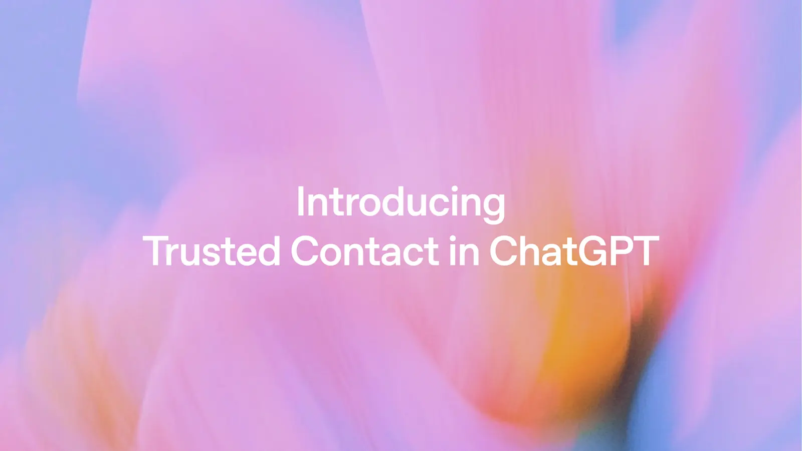 ChatGPT 推出「緊急聯絡人」功能