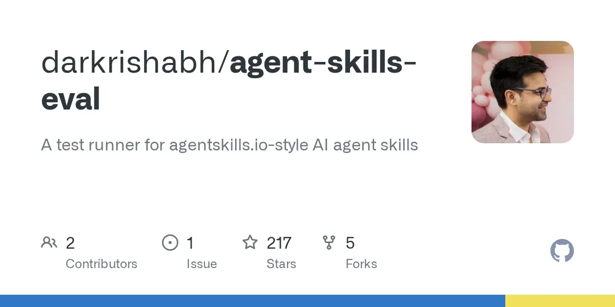 Show HN: Agent-skills-eval – 測試 AI 代理技能是否能有效提升輸出品質